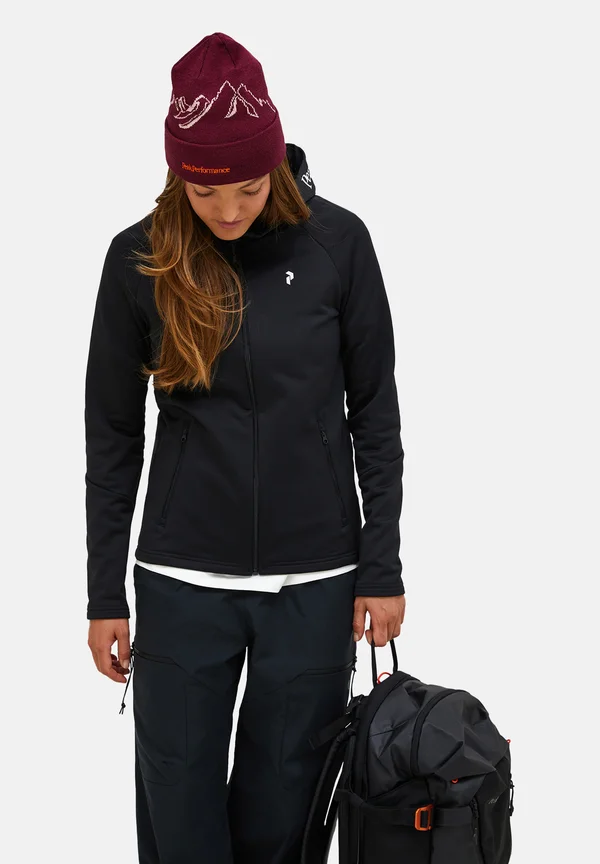 RIDER ESSENTIALS ZIP HOOD - Fleecejacke - black