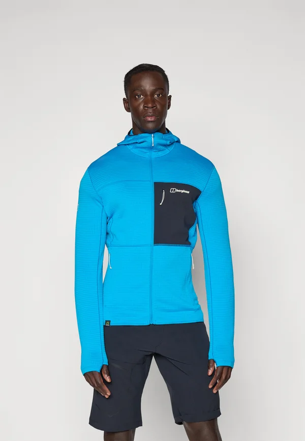 RIDGE HIKER HOODY - Trainingsjacke - mountain blue/jet black