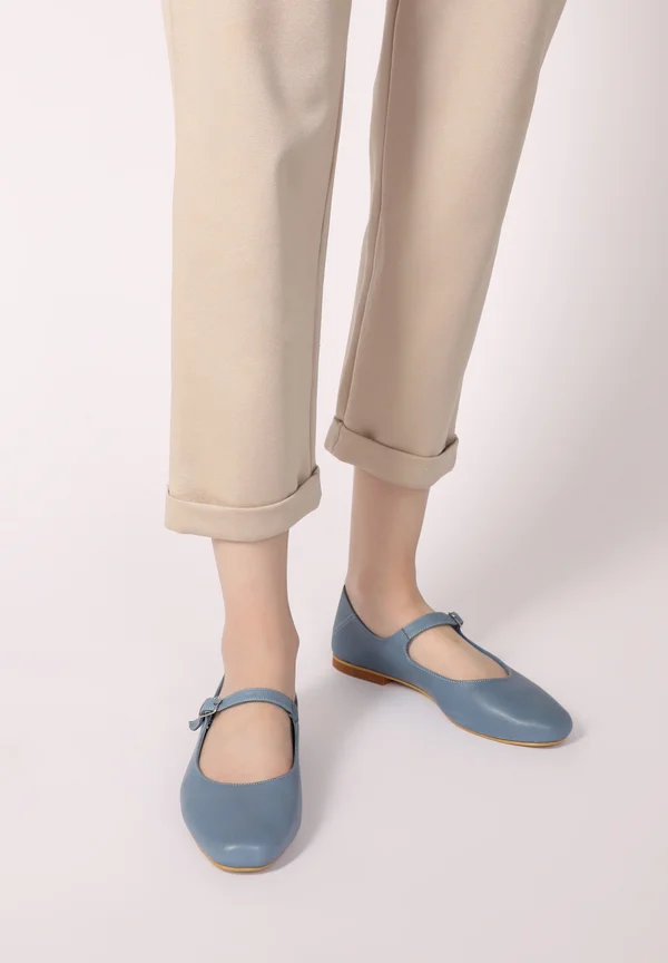 Riemchenballerina - blue