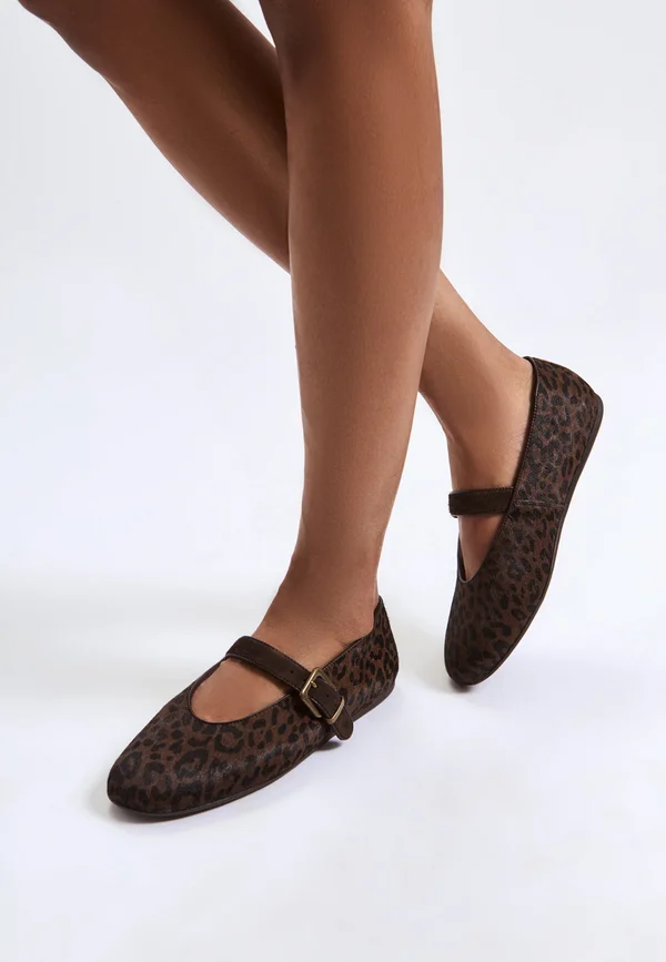 Riemchenballerina - brown