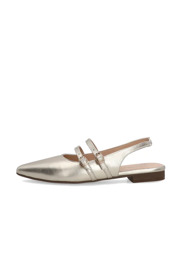 Riemchenballerina - gold-coloured