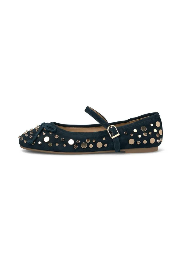 Riemchenballerina - navy blue