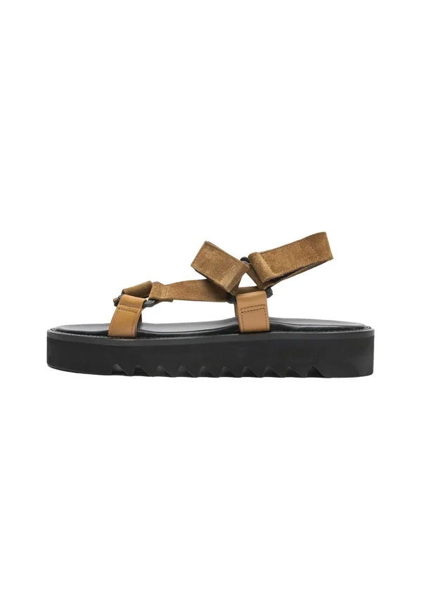 Riemensandalette - brown - suede