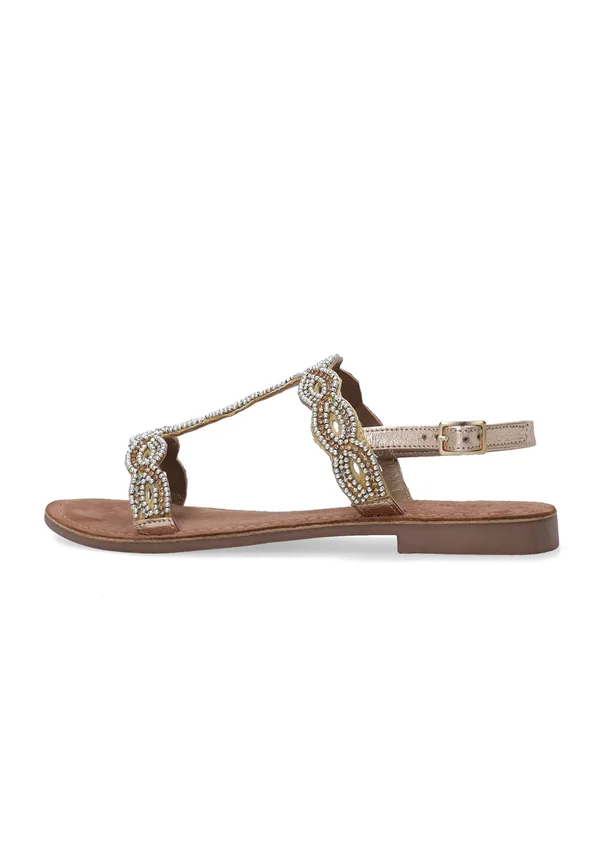 Riemensandalette - gold-coloured