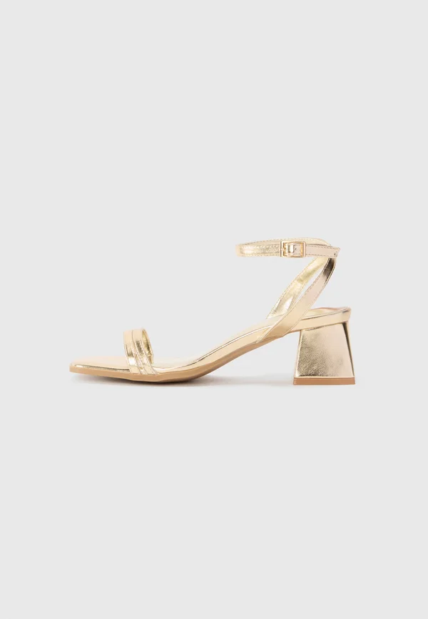 Riemensandalette - gold-coloured