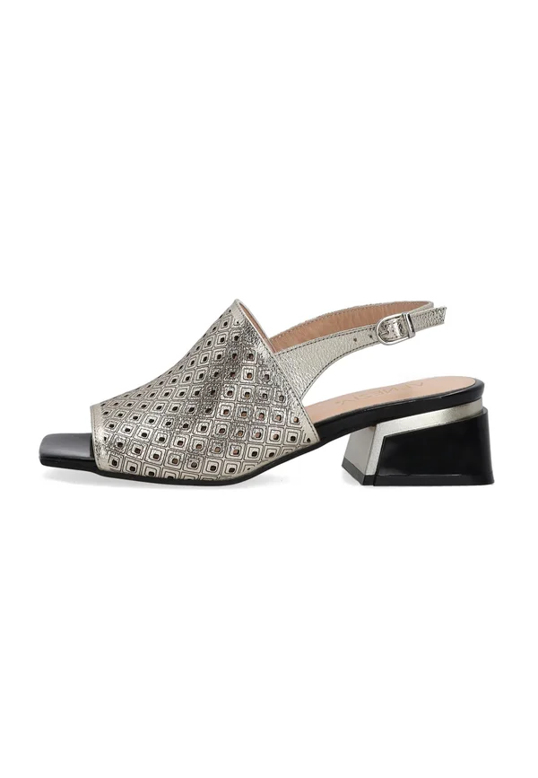 Riemensandalette - gold-coloured