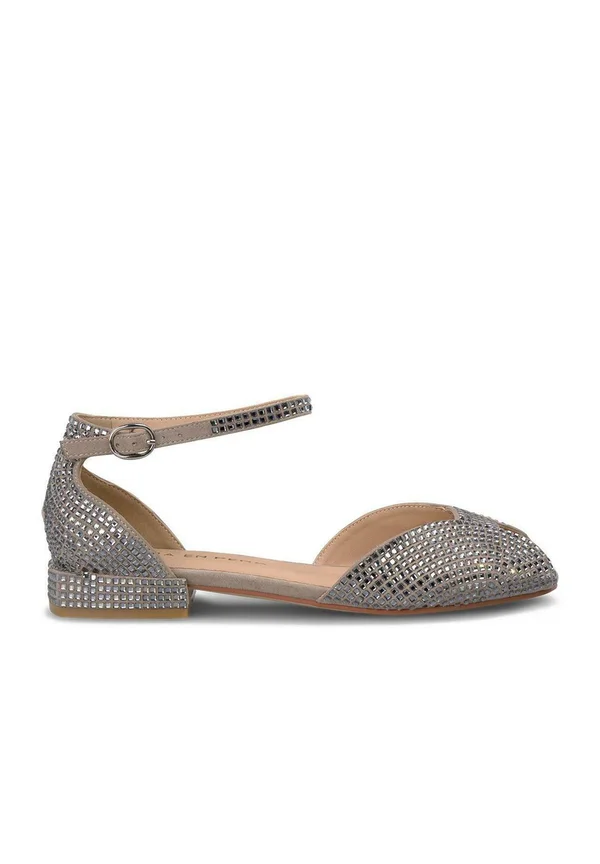 Riemensandalette - marrón topo