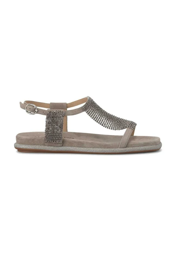 Riemensandalette - marrón topo