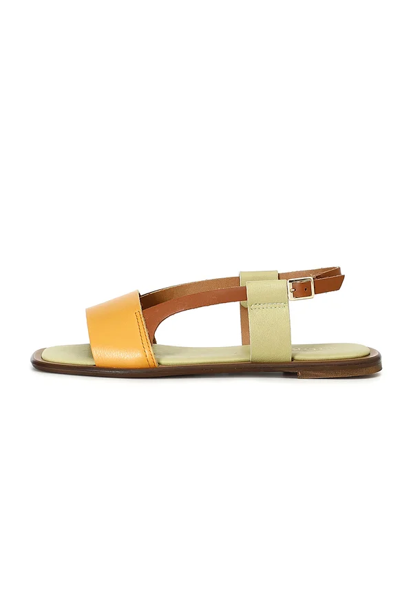 Riemensandalette - multicolor orange