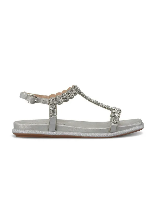 Riemensandalette - plateado