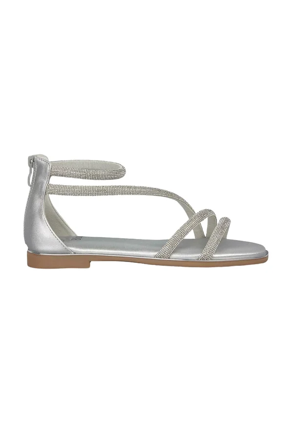 Riemensandalette - plateado