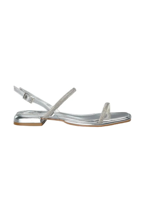 Riemensandalette - plateado