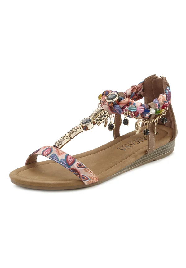 Riemensandalette - rosé, brown