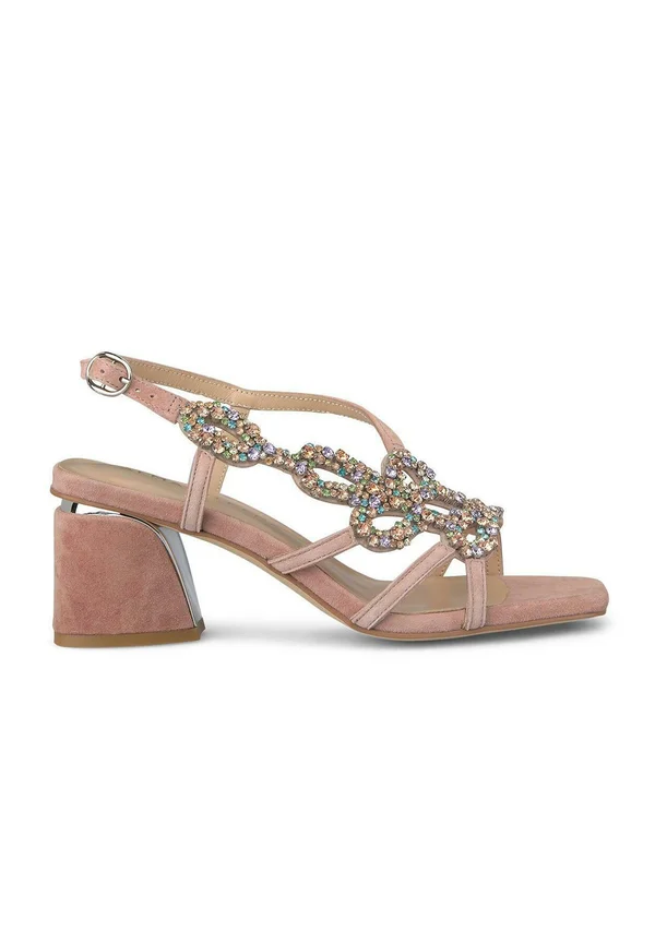 Riemensandalette - rosa claro