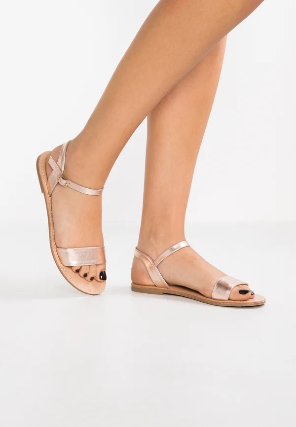 Riemensandalette - rose gold