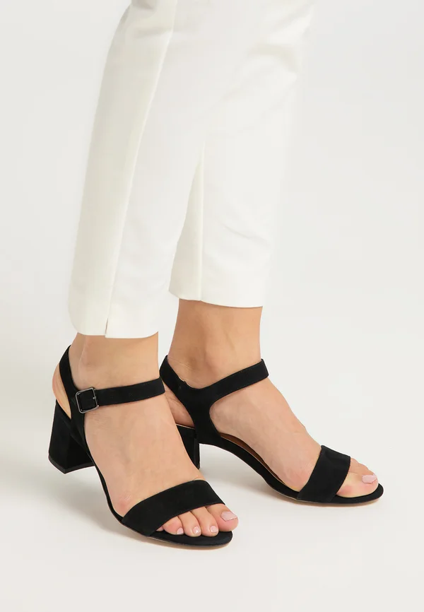 Riemensandalette - schwarz