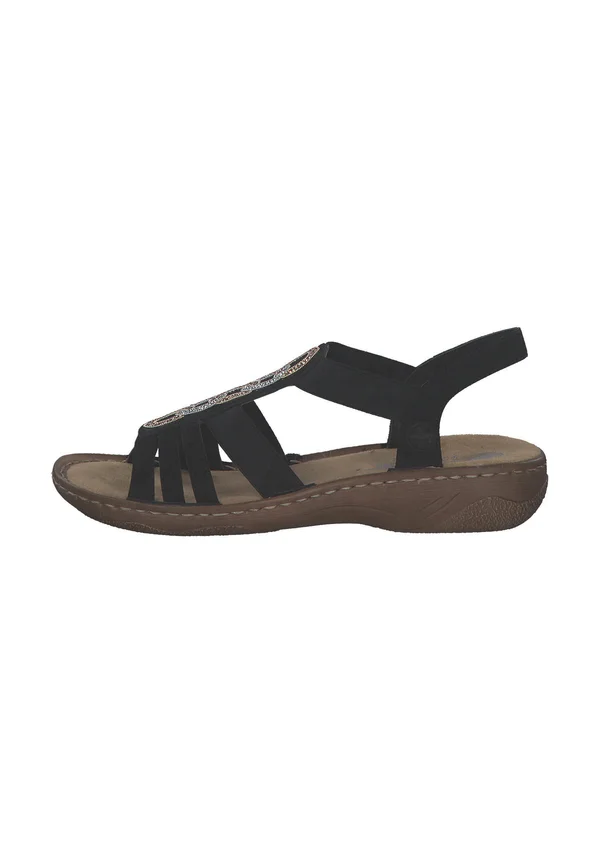 Riemensandalette - schwarz