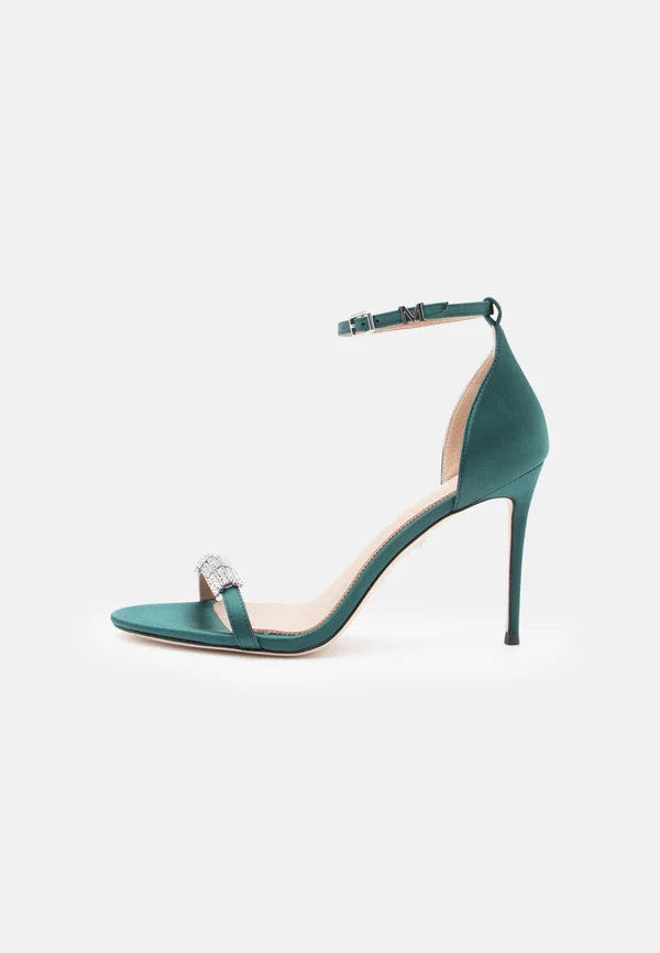 Riemensandalette - serpentine green