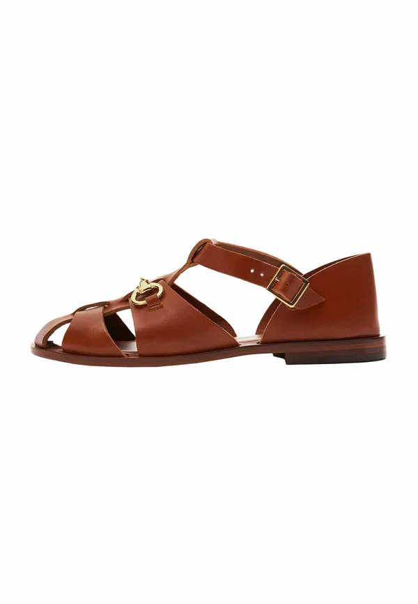 Riemensandalette - tan - calf
