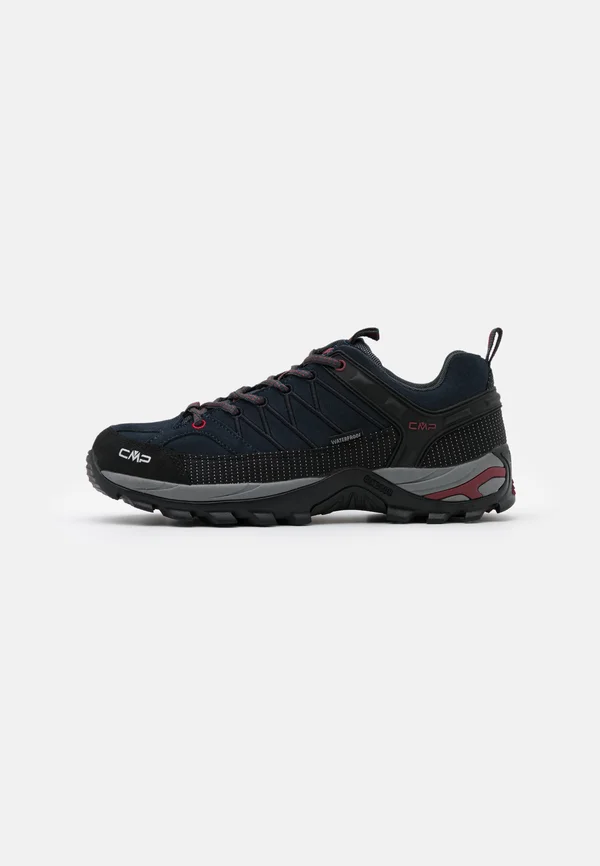 RIGEL LOW TREKKING SHOES WP - Hikingschuh - asphalt/syrah