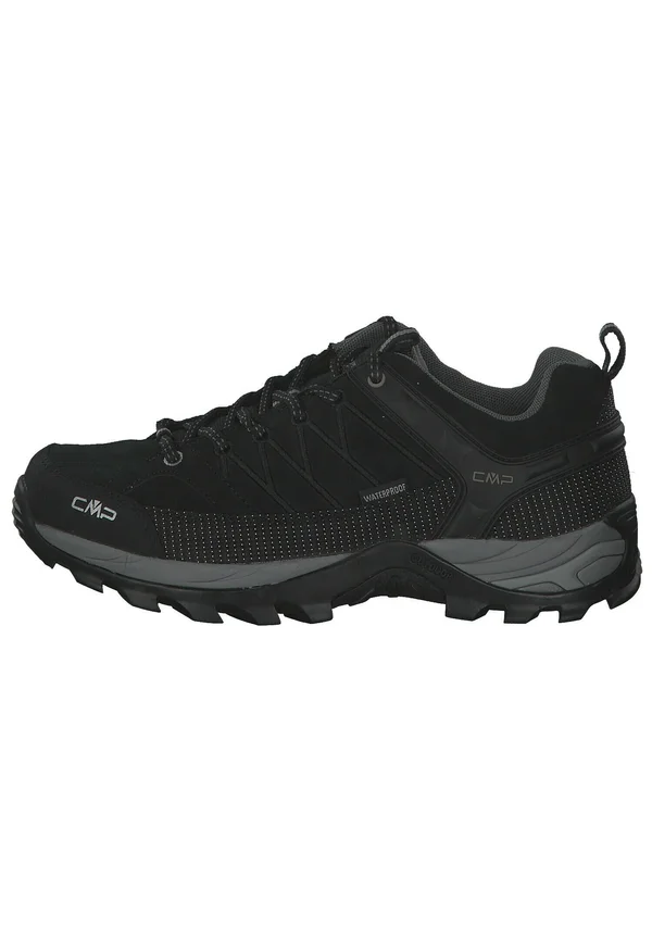RIGEL LOW TREKKING SHOES WP - Hikingschuh - black/dark grey