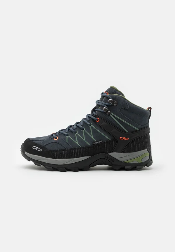 RIGEL MID TREKKING SHOES WP - Hikingschuh - antracite/torba