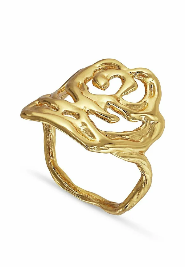 Ring - gold plated silver coloured