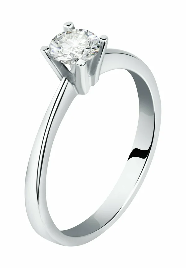 Ring - whie gold-coloured