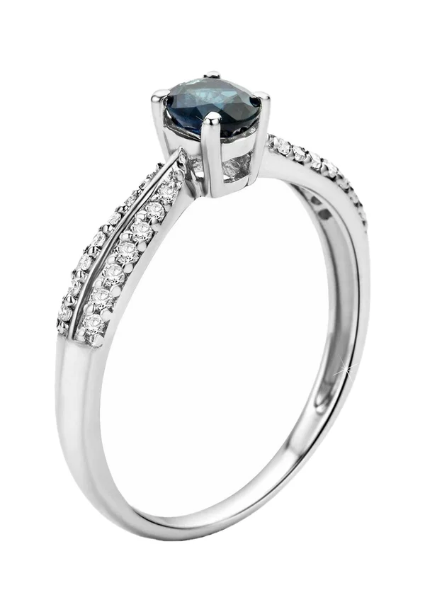 Ring - white gold-coloured