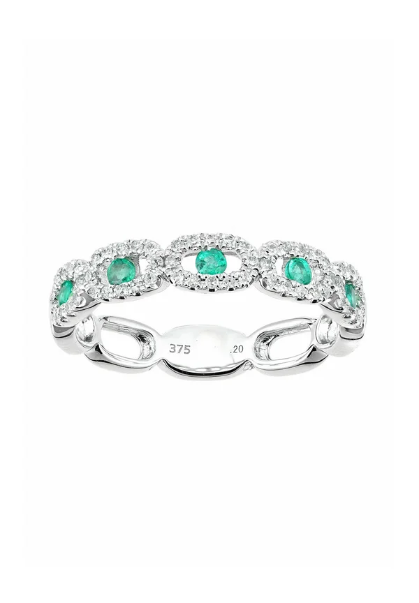 Ring - white gold-coloured
