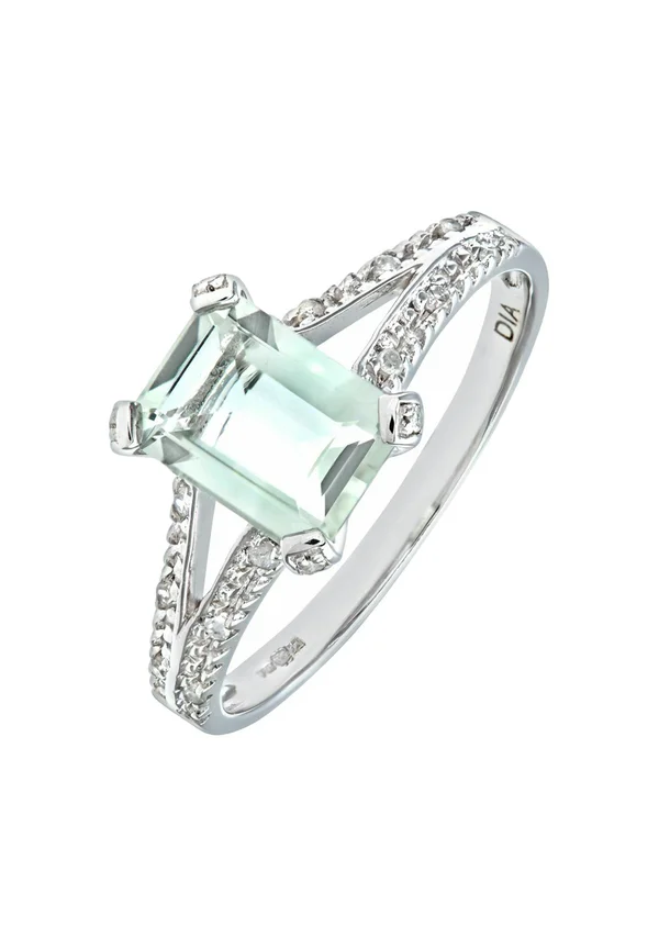 Ring - white gold-coloured