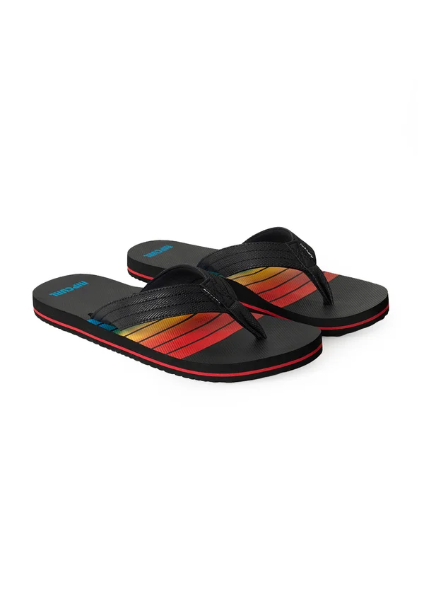 RIPPER BLOOM OPEN - Badesandale - black red