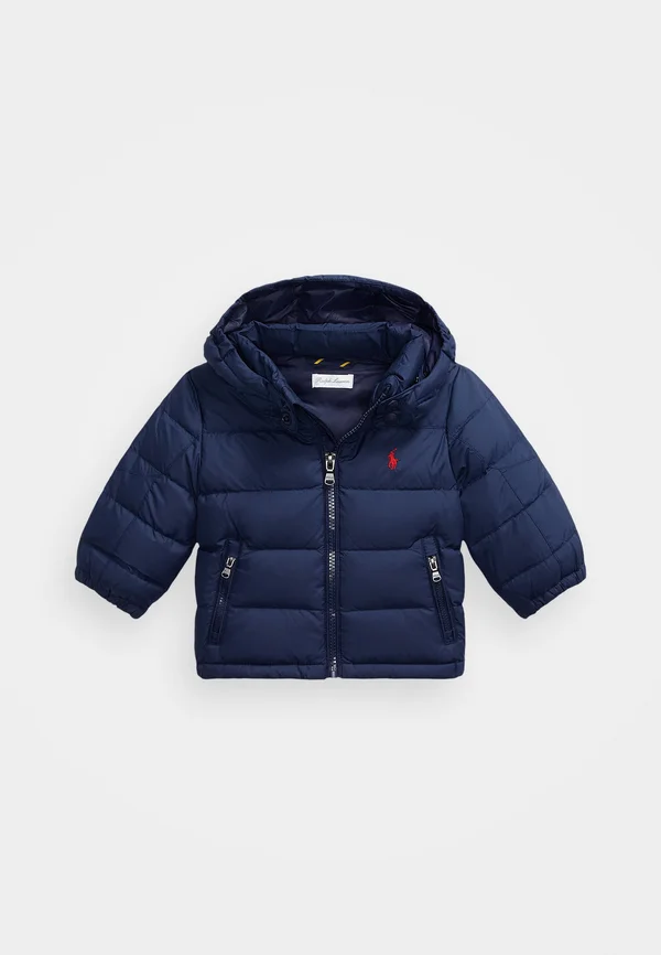 RIPSTOP DOWN HOODED JACKET - Daunenjacke - newport navy