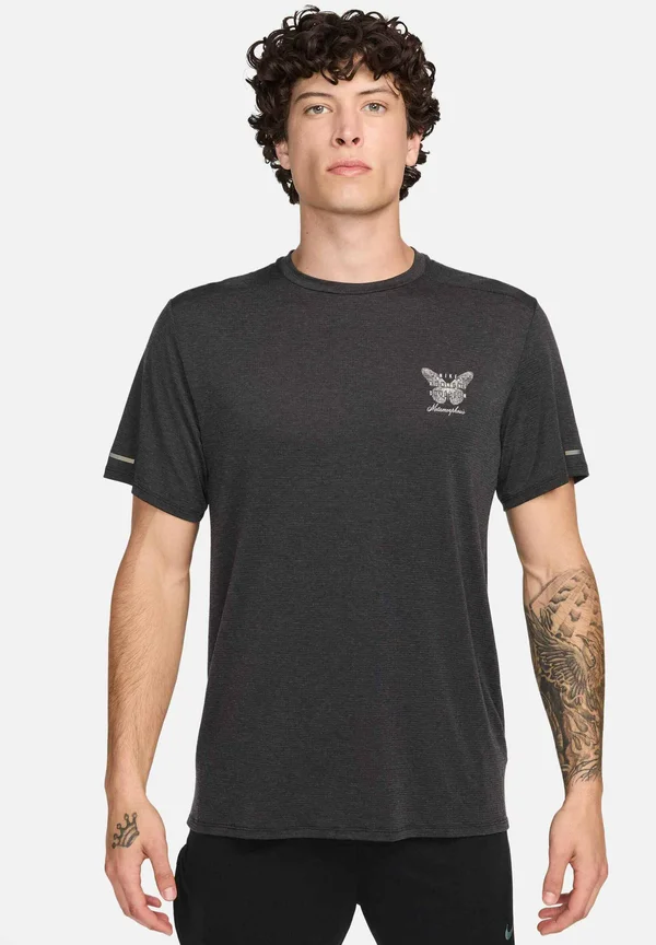 RISE RUN - Sport T-Shirt - black black summit white