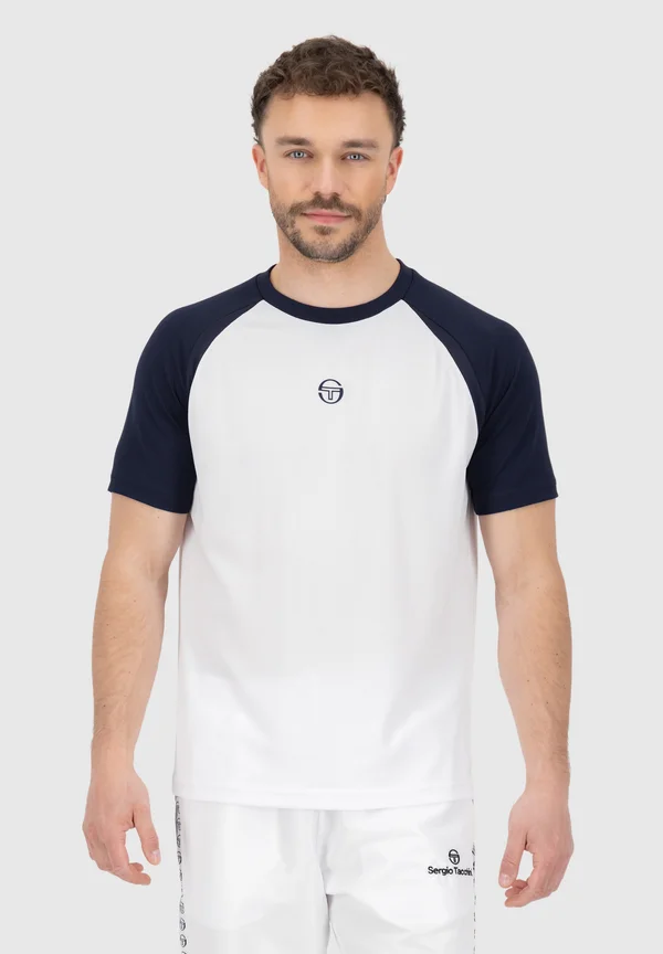 RISPECCHIO - Sport T-Shirt - white navy