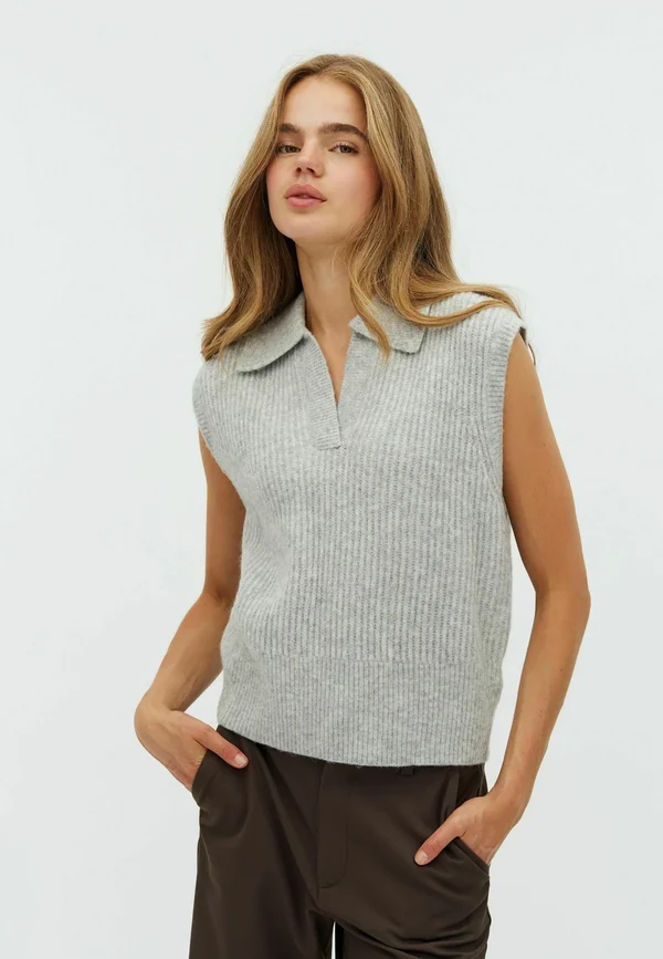 RITIKA-M - Strickpullover - light grey melange