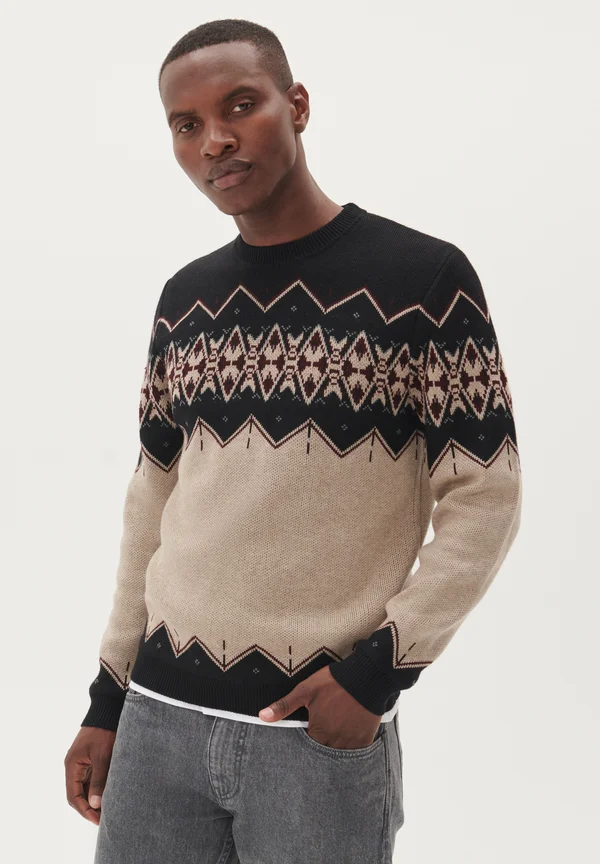 RITON CHRISTMAS  - Strickpullover - bitter chocolate