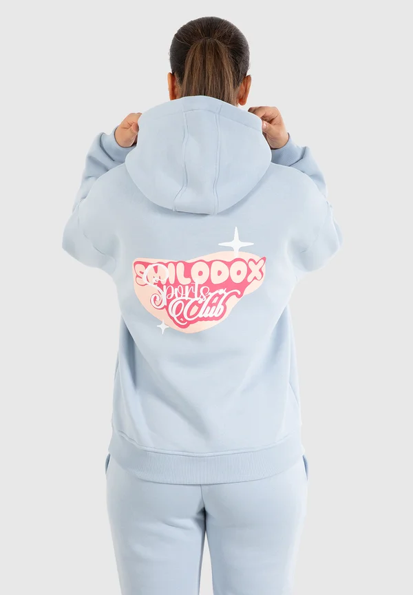 RIVA PRINT HOODIE - Kapuzenpullover - hellblau