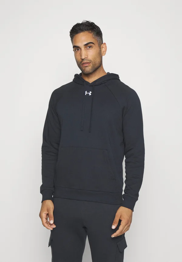RIVAL FLEECE - Kapuzenpullover - black