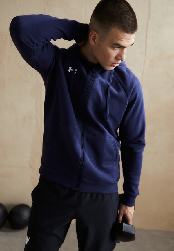 RIVAL - Sweatjacke - midnight navy/white