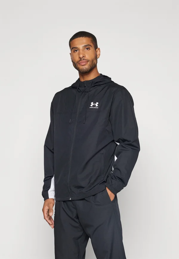 RIVAL WOVEN - Windbreaker - black/white