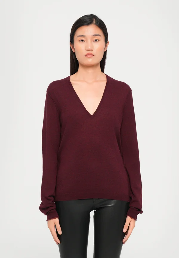 RIVY - Strickpullover - burgundy
