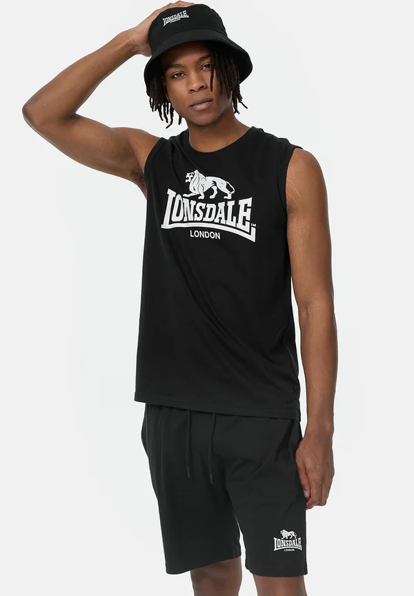 ÄRMELLOSES SET NORMALE PASSFORM ALLANTON - Jogginghose - black white
