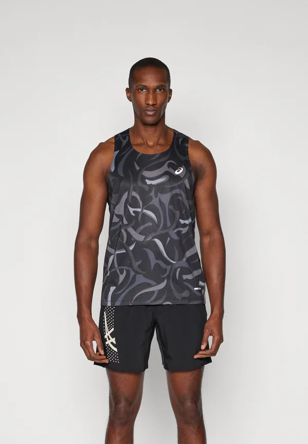 ROAD ALL OVER PRINT SINGLET - Top - performance black