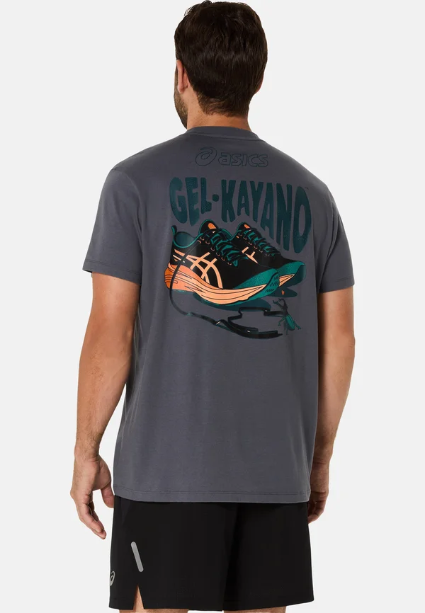 ROAD GRAPHIC SS TEE - T-Shirt print - carrier grey