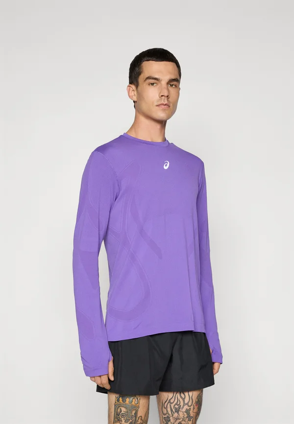 ROAD SEAMLESS TOP - Langarmshirt - edo purple