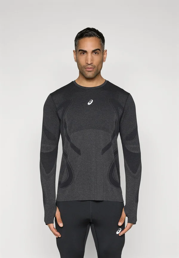 ROAD WINTER SEAMLESS TOP - Langarmshirt - performance black