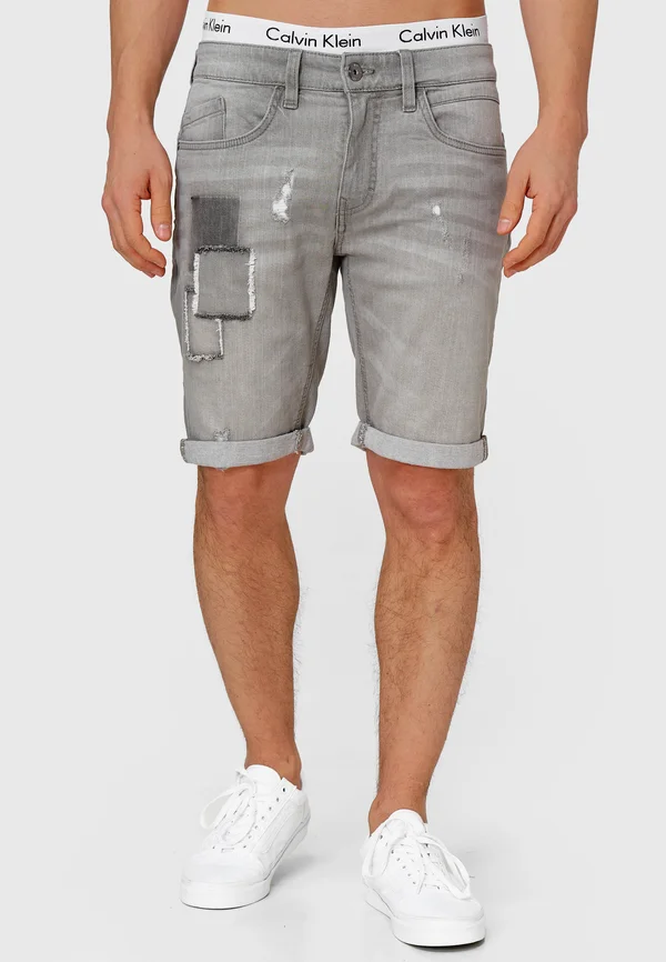ROBERTS - Jeans Shorts - lt grey