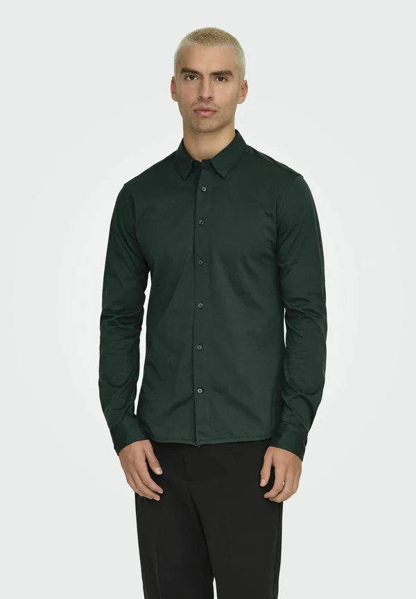 ROBIN STRETCH NOOS  - Businesshemd - darkest spruce