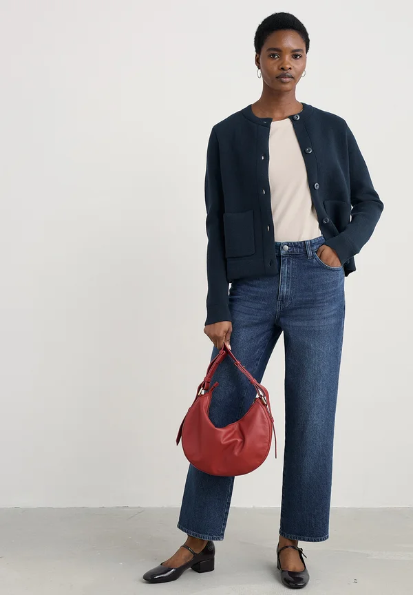 ROCK - Strickjacke - navy maritime